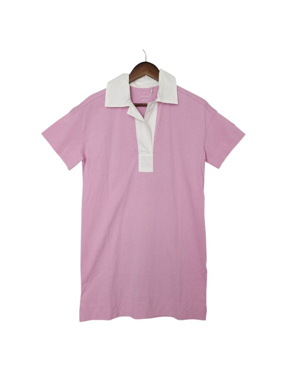 Everlane The Organic Cotton Polo Dress Size S Mauve Short Sleeve Preppy NWT